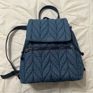 Kate spade denim Ellie backpack. Used once.